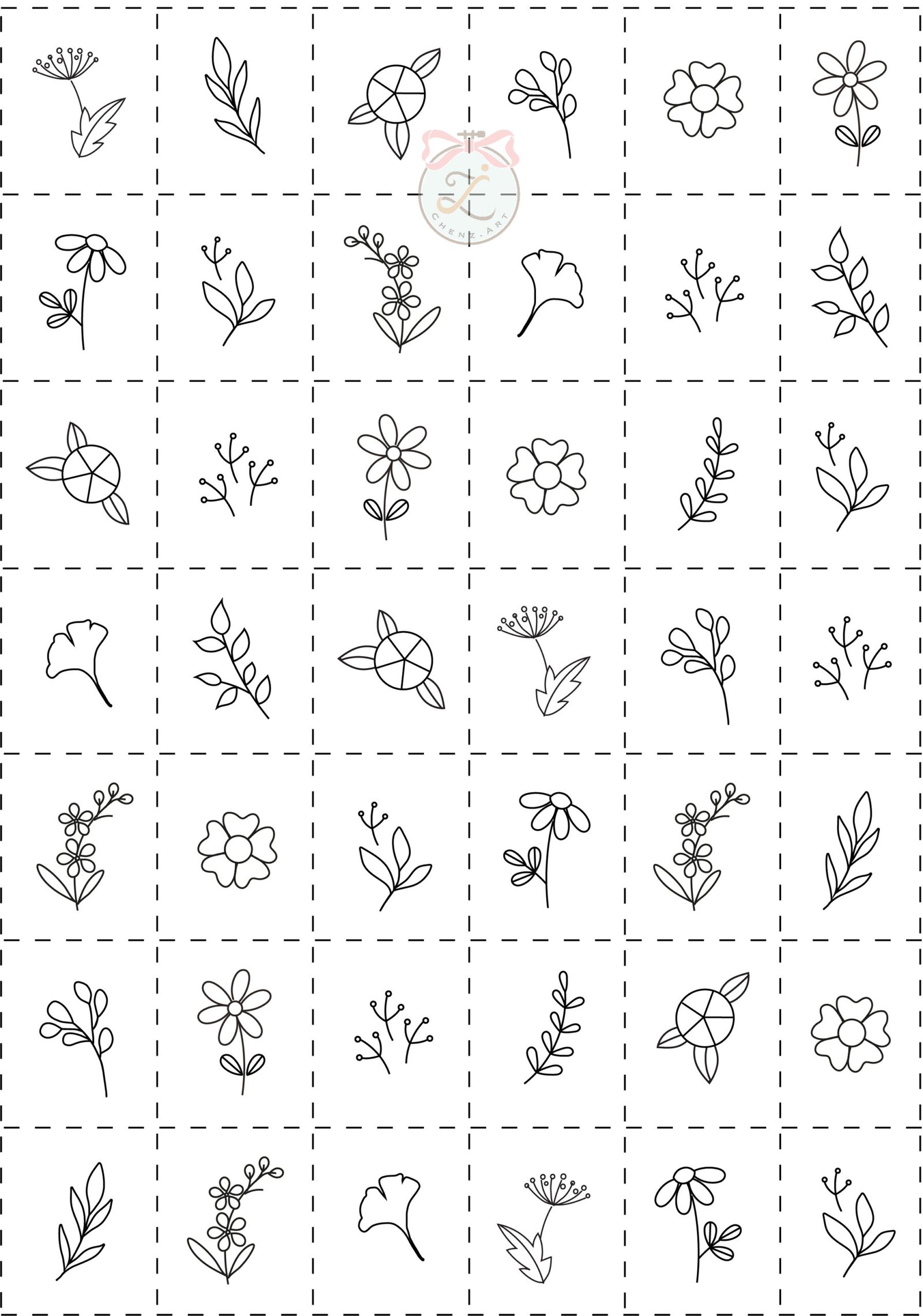 You are currently viewing Simple flowers pattern